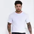 Camiseta Masculina Lisa Manga Curta Gola Redonda Algodão