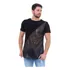 Camiseta Masculina Longline Paetê Camisa Transparente