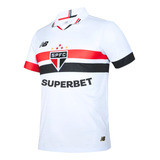 Camiseta Masculina New Balance São Paulo Torcedor Tricolor