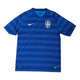 Camiseta Masculina Oficial Da Seleção Brasileira Azul G