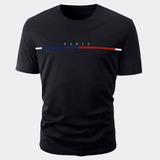 Camiseta Masculina Paris Casual