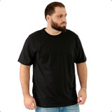 Camiseta Masculina Plus Size - Básica Lisa