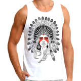 Camiseta Masculina Regata Caveira
