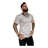 Camiseta Masculina Slim Gola