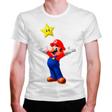 Camiseta Masculina Super Mario