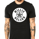 Camiseta Masculina Willie Nelson - 100% Algodão