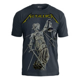 Camiseta Metallica And Justice For All Premium Stamp Oficial