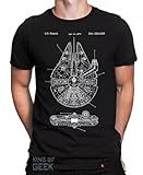 Camiseta Millenium Falcon Han Solo Star Wars Camisa Geek Tamanho:g;cor:preto
