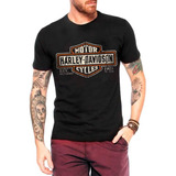 Camiseta Motorcycle Harley Davidson Trade Mark Retro -plus S