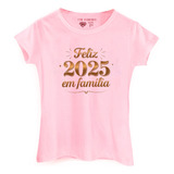 Camiseta Natalina Com Estampa