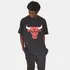 Camiseta Nba Plus Size Chicago Bulls Estampada Preta Casual
