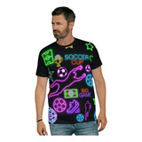Camiseta Neon Brilha Luz