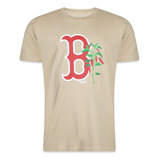 Camiseta New Era New Boston Red Sox Mlb Rooted Nature Kaki