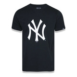 Camiseta New Era New York Yankees Básica Essentials Tri Pret