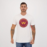 Camiseta New Era Nfl Washington Redskins Branca E Vinho