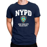 Camiseta New York Police Department Nypd Camisa Manga Curta
