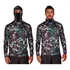 Camiseta Ninja Camuflada C/ Capuz  Uv50+ Para Pesca Airsoft 