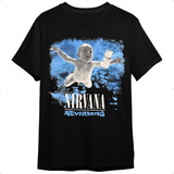 Camiseta Nirvana Nivermind Preta