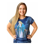 Camiseta Nossa Senhora Das Graças Religiosa Baby Look