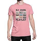 Camiseta Old School Playlist Anos 90 80 Fita Cassete Cassette Cor:rosa;tamanho:p