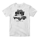 Camiseta Opala Ss Branco Carros Antigos Gm 1968 - 1992