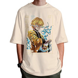 Camiseta Oversized Anime Demon