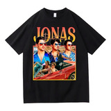 Camiseta Oversized Jonas Brothers Camisa Banda Pop Rock 