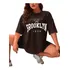 Camiseta Oversized Moderna Blusa Skatista 1898 Brooklyn