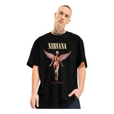 Camiseta Oversized Nirvana Rock