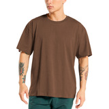 Camiseta Oversized Streetwear 100% Algodão Reforço Superior