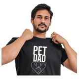 Camiseta Pai De Pet Gato Cachorro Dad Cat Dog Dia Dos Pais