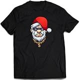 Camiseta Papai Noel Swag Camisa Preta Moda De Rua Street Cor:preto;tamanho:p