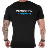 Camiseta Personal Trainer Dry Blue Academia Fit Fitness P14