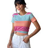 Camiseta Pied Colorido Blusa