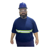 Camiseta Plus Size Com Refletivo Uniforme Reforçada