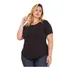 Camiseta Plus Size Feminina De Malha Fria Soltinha Lisa 