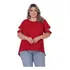 Camiseta Plus Size Feminina Soltinha De Malha Confortável 