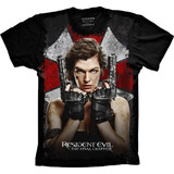 Camiseta Plus Size Jogo - Resident Evil - The Final Chapter