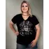 Camiseta Plus Size Rock Camiseta Banda Queen Show Visco  