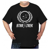 Camiseta Plus Size Star Trek Camisa Jornada Nas Estrelas 