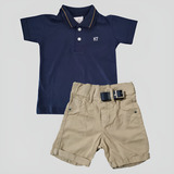 Camiseta Polo Infantil Shorts