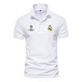 Camiseta Polo Masculina Torcedor Real Madrid Champions