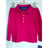 Camiseta Polo Ralph Lauren Infantil Menina Tam 18m Rosa