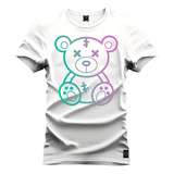 Camiseta Premium Algodão Neon Urso