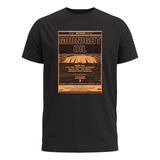 Camiseta Preta Midnight Oil