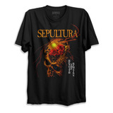 Camiseta Preta Sepultura Beneath The Remains Bomber Rock