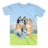 Camiseta Promocao Bluey Personalizada