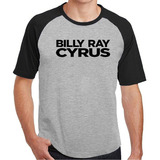 Camiseta Raglan Billy Ray Cyrus - 100% Poliéster