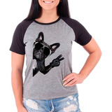 Camiseta Raglan Buldog Frances