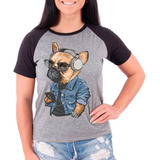 Camiseta Raglan Buldog Frances